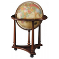 Lafayette Illuminated Antique World Globe
